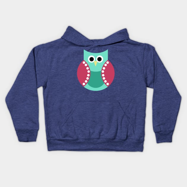 Cute Owl (Version One) Kids Hoodie by albdesigns